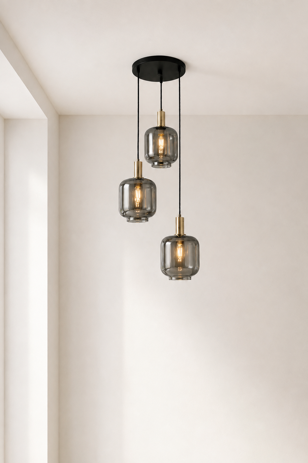 Lustre Ambre en cascade
