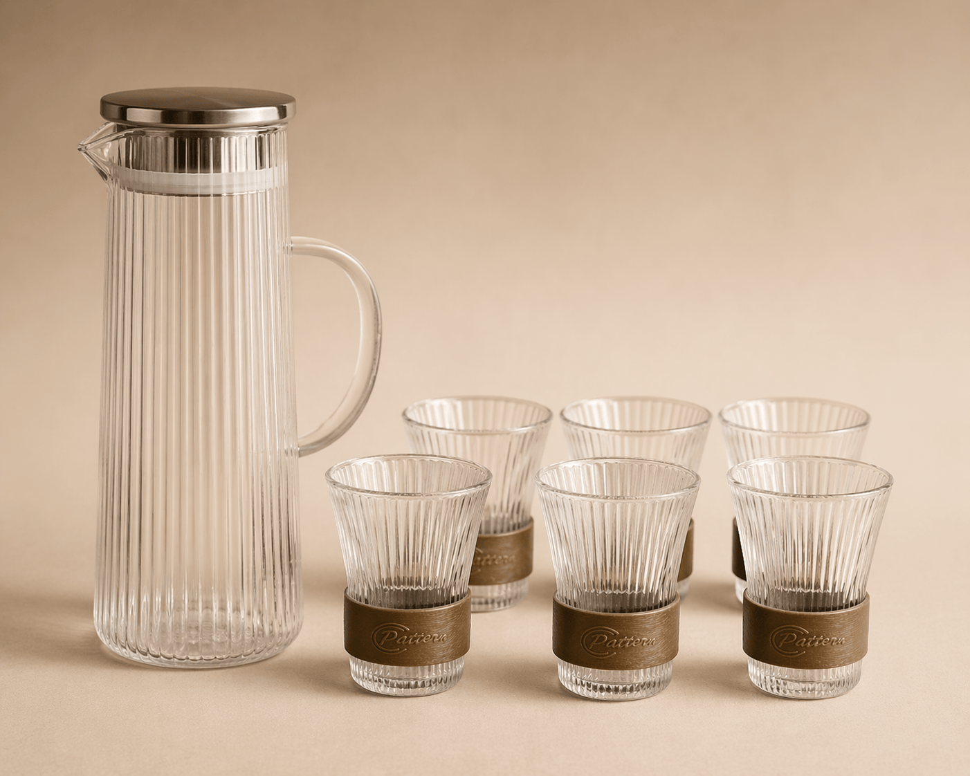 Carafe et 6 verres - Home de Luxe France 