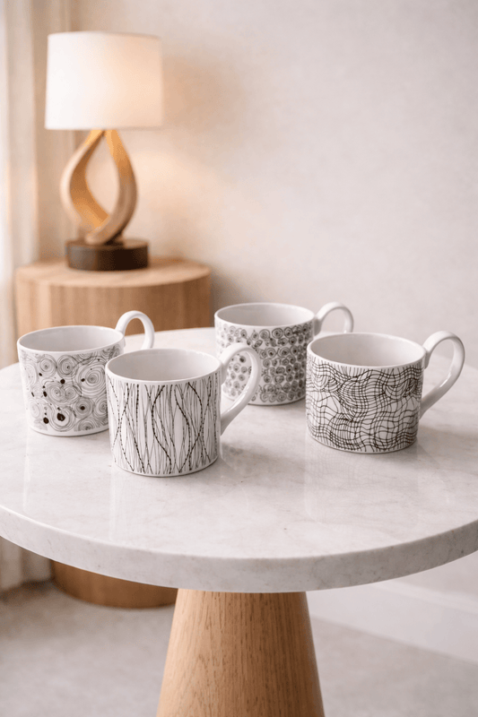 Lot Mugs Graphique - Home de Luxe France 
