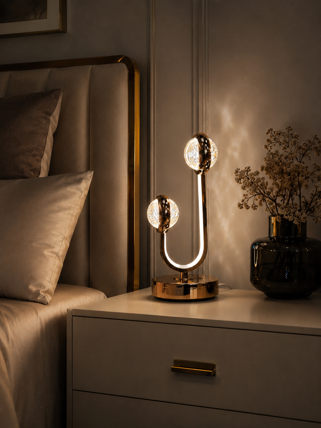 Lampe LED bulles