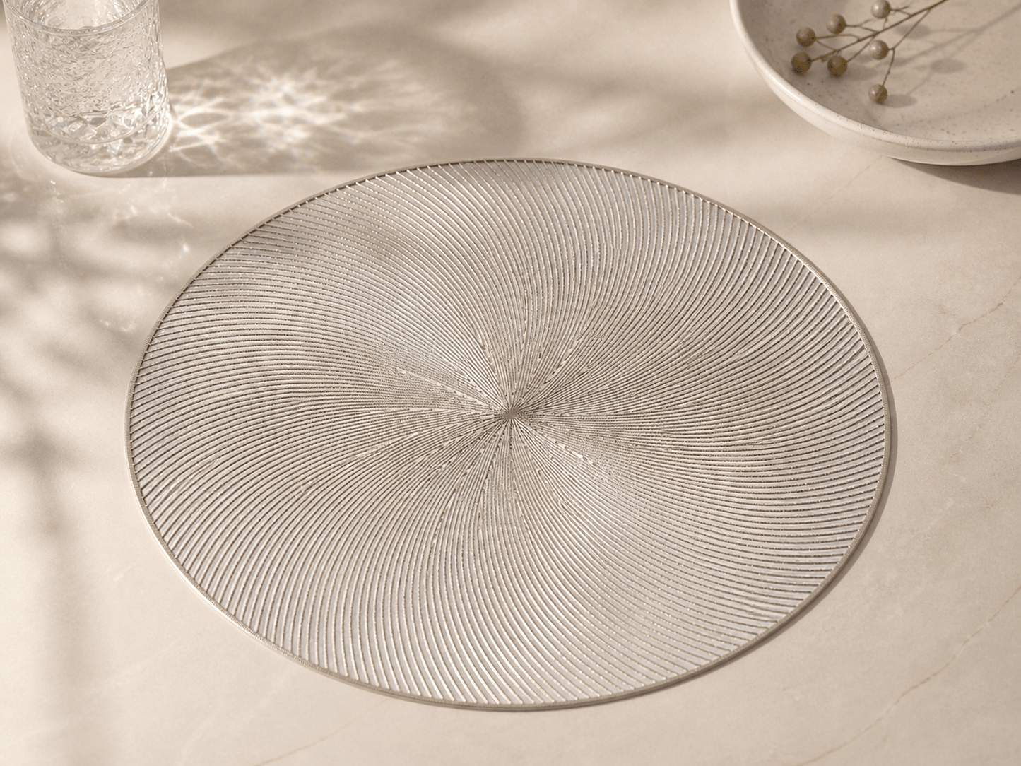 Set de table argenté - HomeDeLuxe