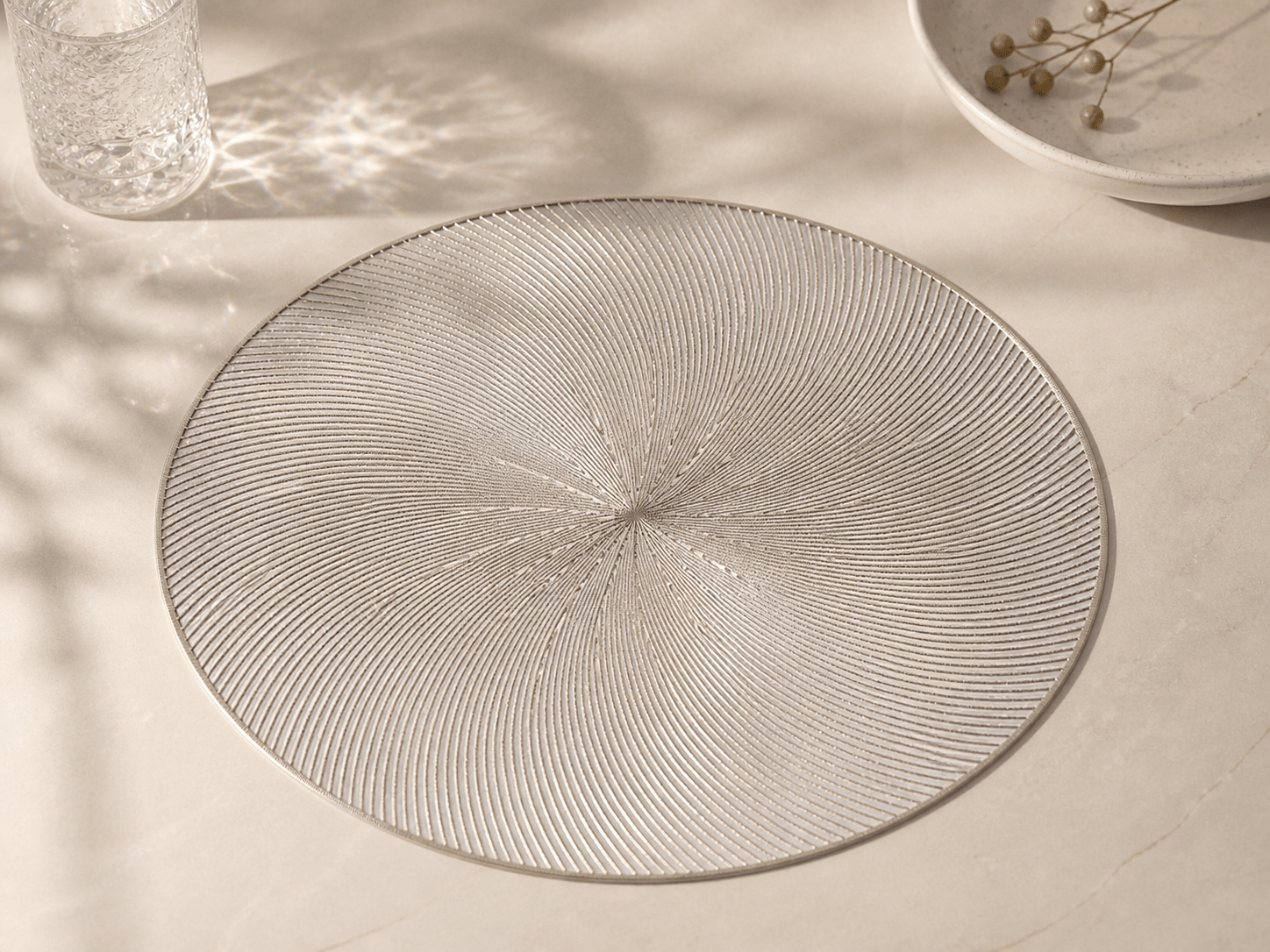 Set de table argenté - HomeDeLuxe